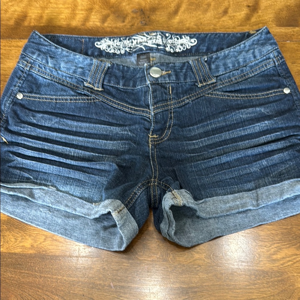 Express Blue Jean Shorts with Rolled Hems